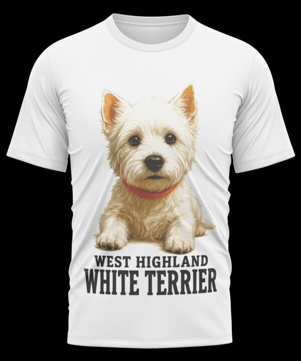 Camiseta Highland White Terrier blanca