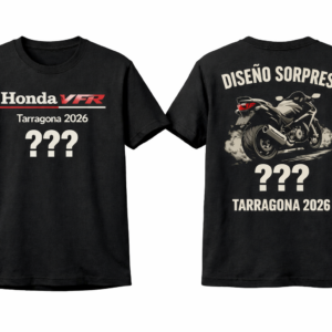 Camiseta VFR Tarragona 2026, color negra con impresión delante y detrás